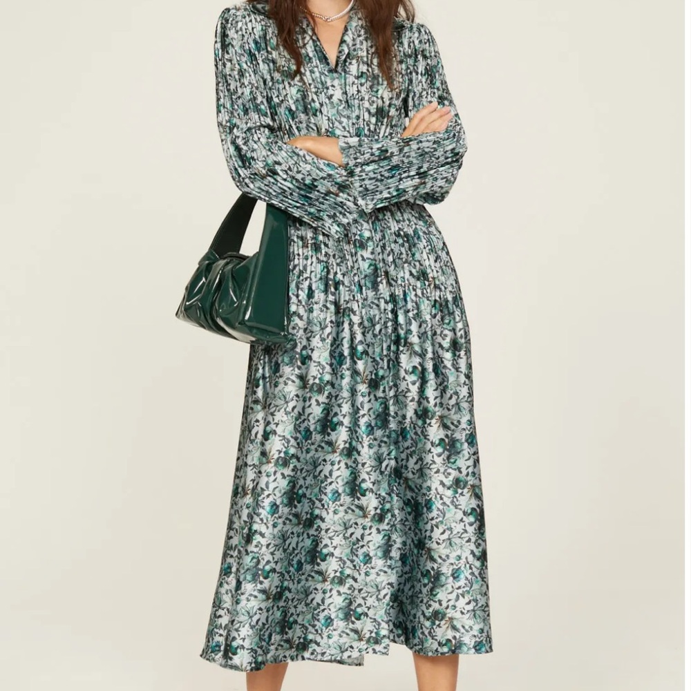 Vince Berry Blooms Shirt Dress